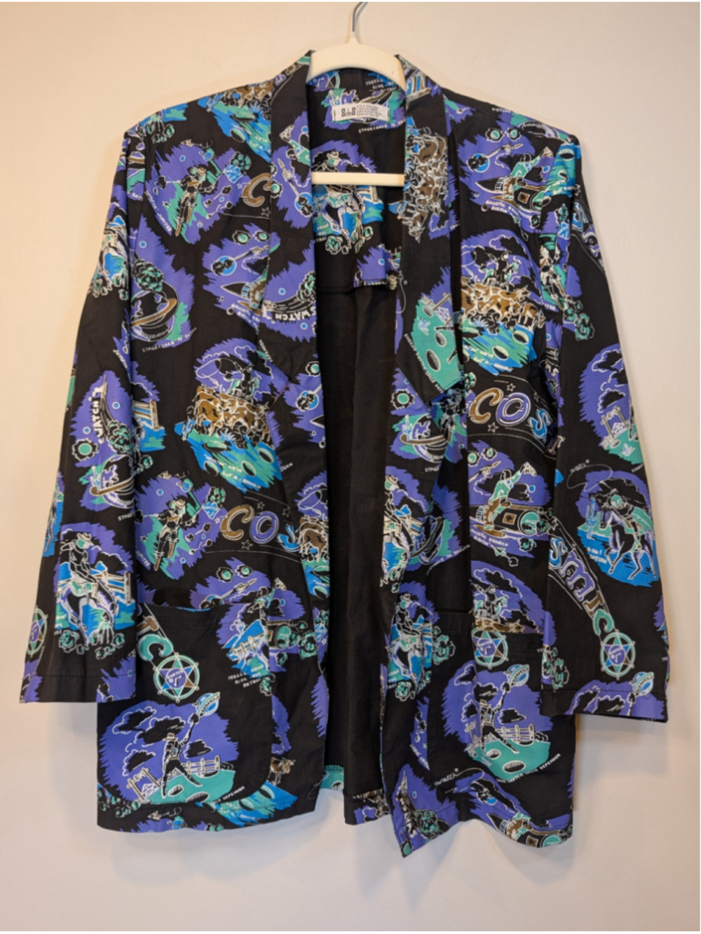 Vintage 8de8 Tokyo Japanese Streetwear Cosmico Space Cowboy Jacket Blazer